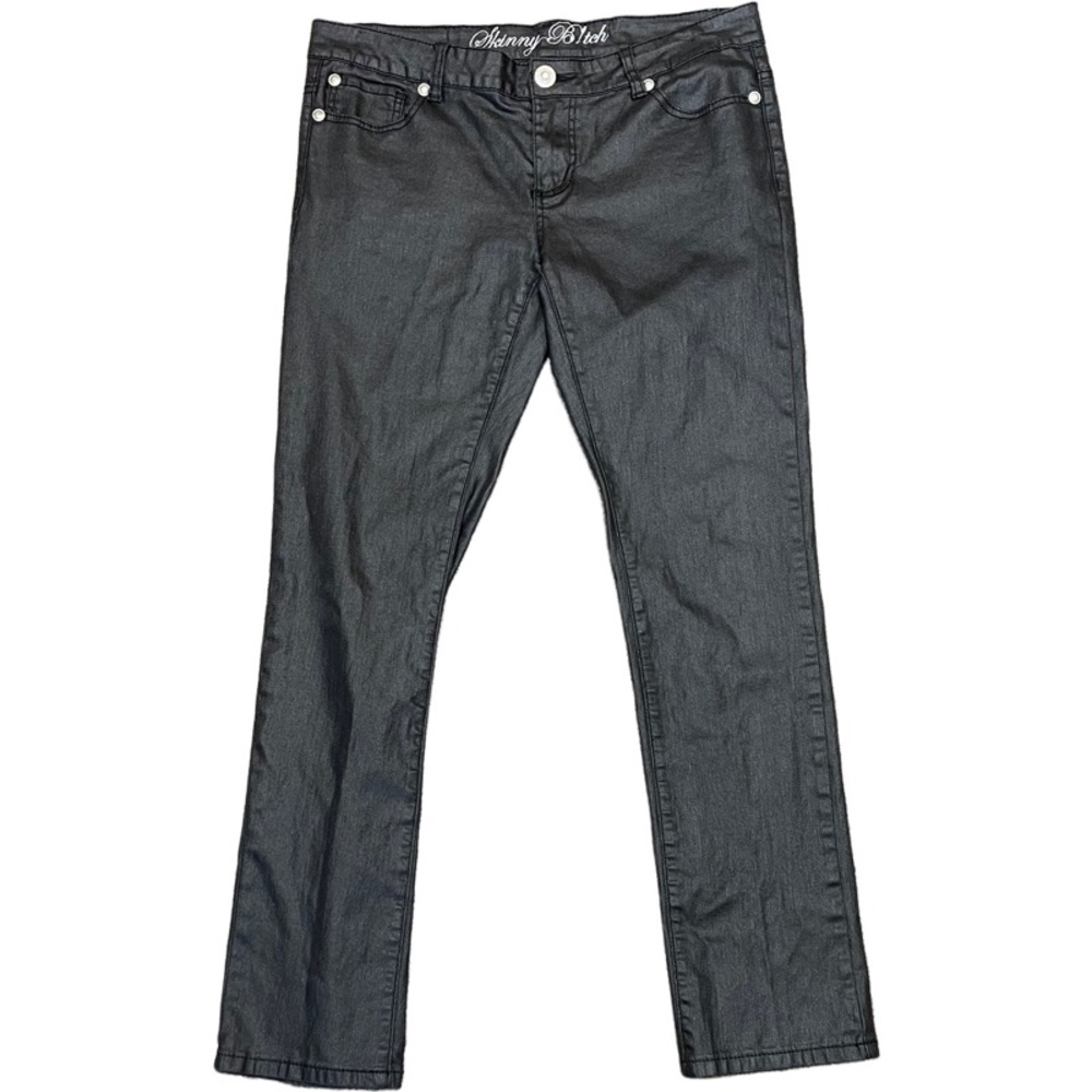 Skinny B!tch Black Waxed Jeans